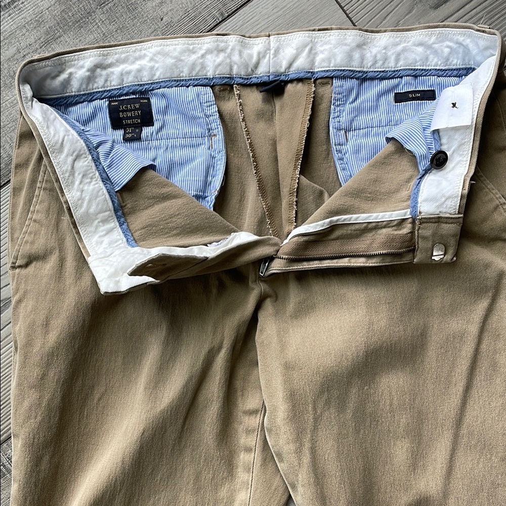 J. Crew Tan Chinos Cotton Twill Khakis